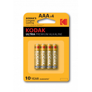 Батарейки Kodak LR03-4BL ULTRA PREMIUM Alkaline 4шт
