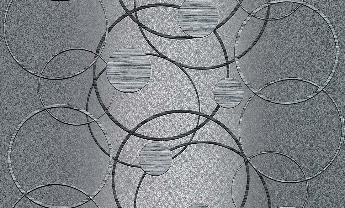 35058-44 Обои флизелиновые Авангард мотив темно-серый 1,06х10м