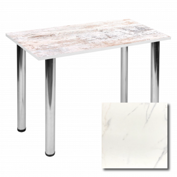 Стол обеденный 1100*650мм, Гранит белый