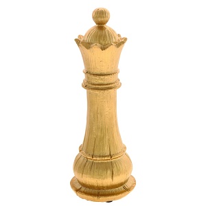 Фигурка декоративная "Шахматная королева", L8 W8 H22,5 см.