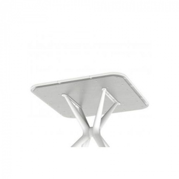 Комплект основание для стола SHT-TU30 пластик белый + столешница SHT-TT30 83/83 пластик белый