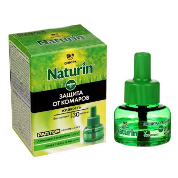 Жидкость GARDEX Naturin от комаров без запаха, 30 ночей