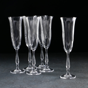 Набор бокалов для шампанского 190 мл "Fregata optic" 6шт 9527344