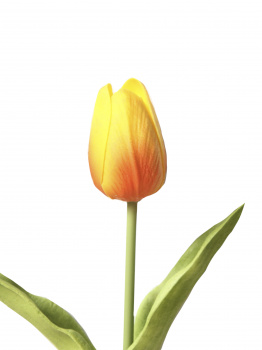 Цветок искусс.Желтый Тюльпан из полиуретана 34х3,5х3,5см