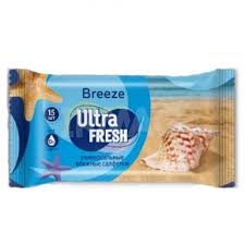 Салфетки влажные Ultra Fresh Breeze 15шт