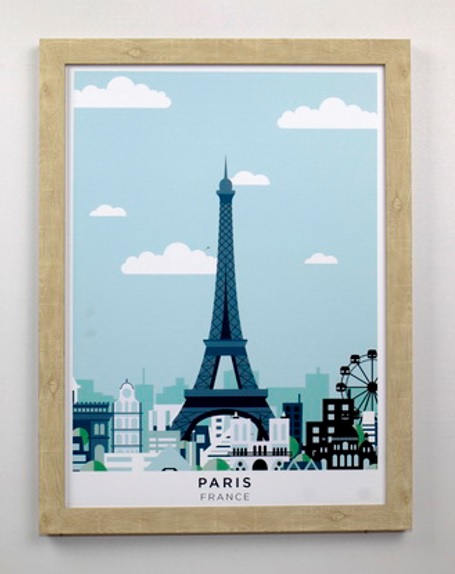 196666 Постер Эйфелева башня 45х60х2,5см
