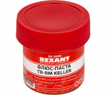 Флюс для пайки (паста) TR-RM KELLER 20 мл REXANT 09-3690