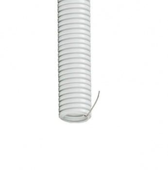 Труба гофрированная ИЭК ПВХ d 16 с зондом (упак.100м) 