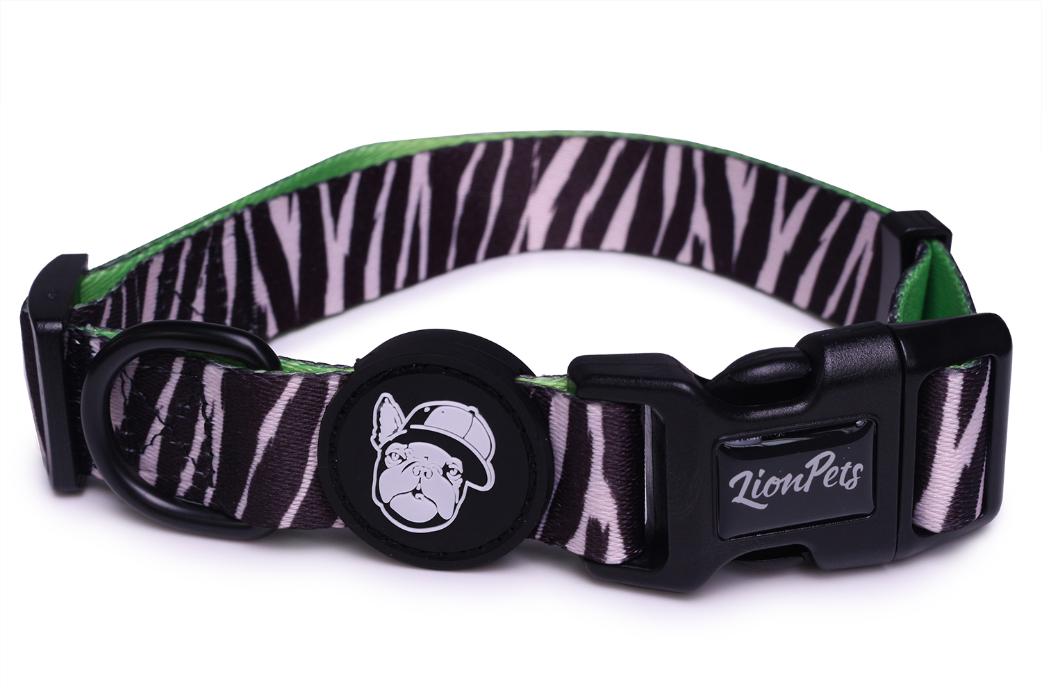 Ошейник для собак LionPets с рисунком M-Обхват 33-55 см, ширина 2,0 см