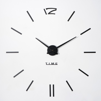 Часы-наклейка "Кайро"с, d-65 см, серебро