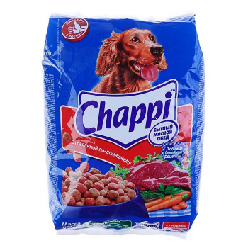 Сухой корм Chappi для собак с говядиной по-домашнему 600 г 