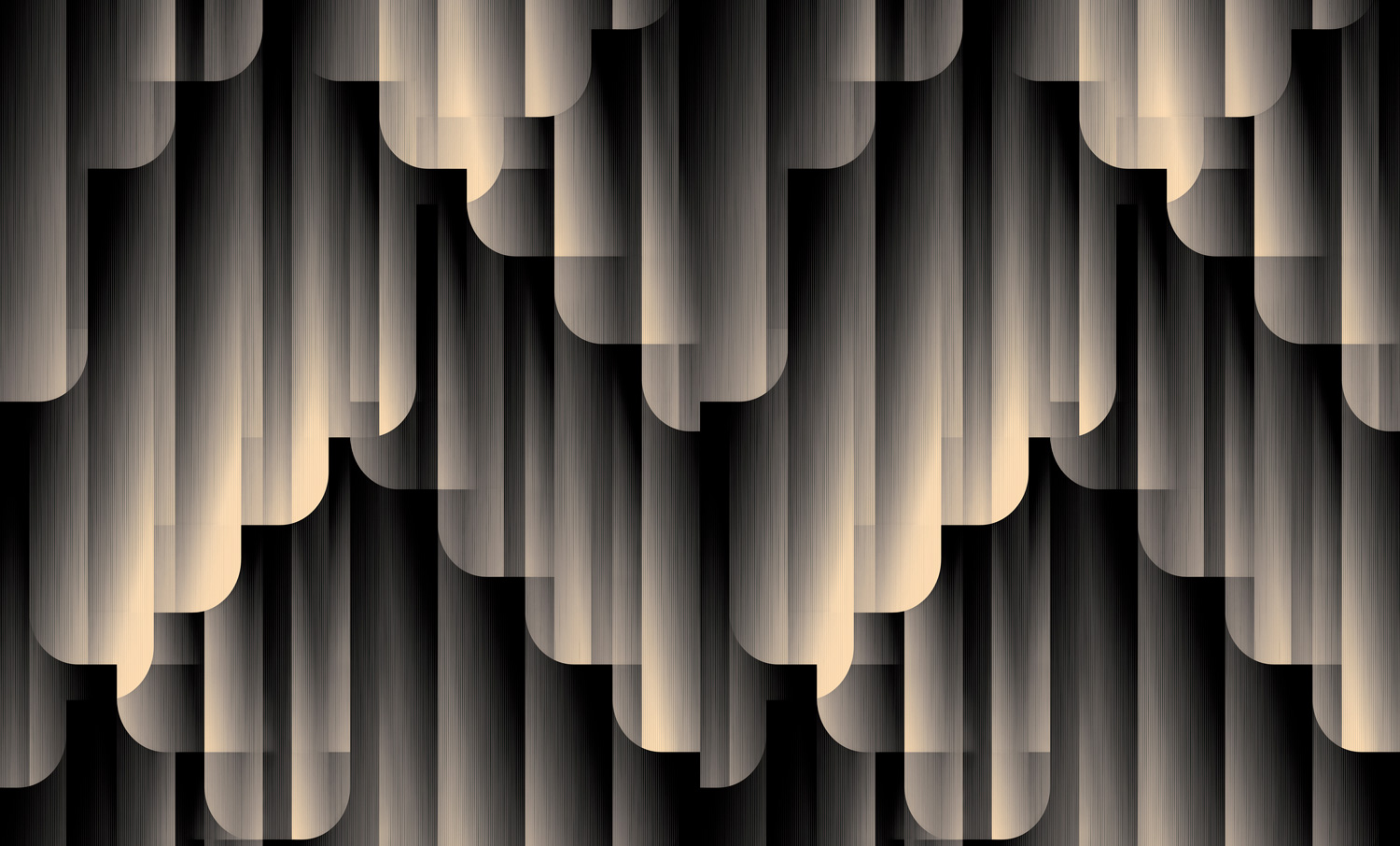 8820-19 Обои флизелиновые Cascade мотив чёрный 1,06х10,05м