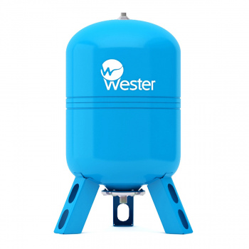 Бак расширительный для водоснабжения 100 литров, синий, WESTER 