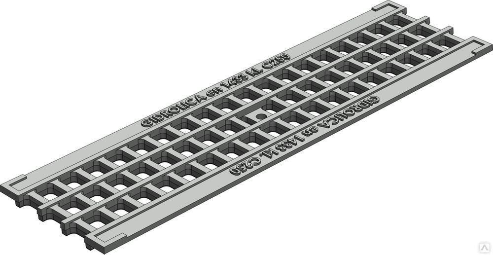 504 Решетка ячеистая пластик.Gidrolica Standart DN100 (500х137,8х16,5)