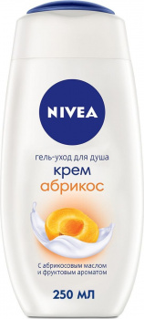 Гель д/душа NIVEA Крем Абрикос 250 мл*