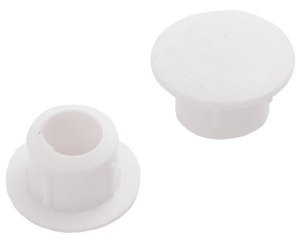 020280 Заглушка декоративная 10 мм белая (35 шт) - пакет Э