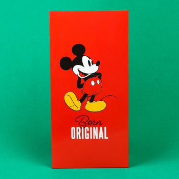 Конверт-открытка для денег "Born original", Микки Маус, 17х8,5 см   