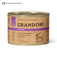 Корм Grandorf конс д/соб Паштет/Говядина 200г не марка