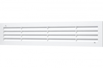 Решетка вентиляционная переточная АБС 450х91, бел.