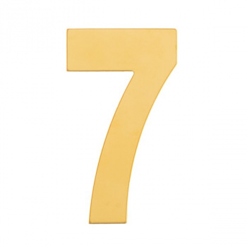 Номер  дверной "7" металл РВ (золото) MARLOK