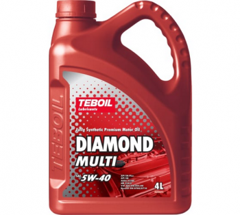 Масло моторное 5W40 TEBOIL Diamond Multi 4л синтетическое