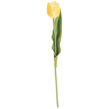 Цветок искусственный на ножке "Оранжевый тюльпан" высота  61см.