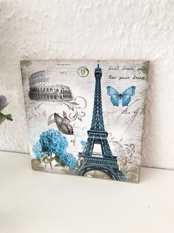 Кл-039 Ключница МДФ 12х12 см квадратная