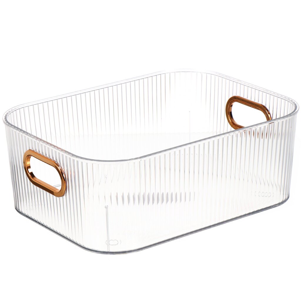 435341 Корзина для хранен 20.9х10х27.6 см прямоуг пластик прозрачная