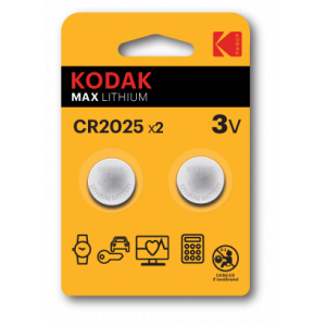 Батарейки Kodak CR2025-2BL MAX Lithium 2шт