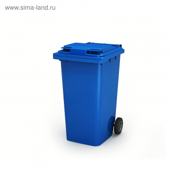 Контейнер мусорный передвижной 240л., МКА-240, 106,9х72,1х58,2см, синий   