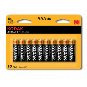 Батарейки Kodak LR03-8+2BL XTRALIFE Alkaline 10шт