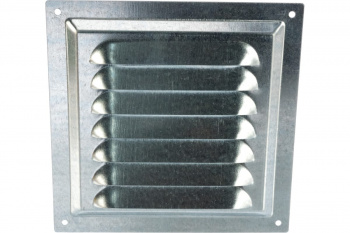 Решетка вентиляционная вытяжная стальная с оцинкованным покрытием 150х150