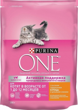 Корм сухой Purina ONE для котят Курица 200г