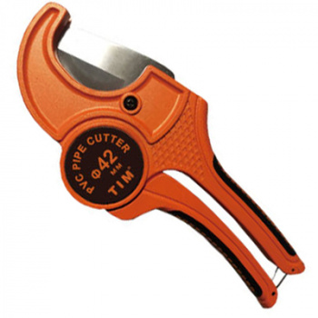 Ножницы для пластиковых труб TIM 16-42, оранжевые