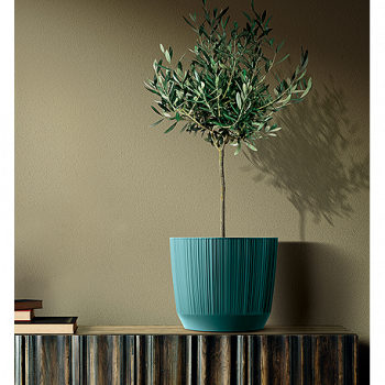 Кашпо RYFO d12,6 h10,8см 1л синий (Scandinavian blue)