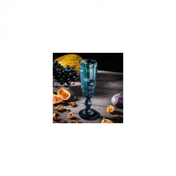Бокал для шампанского «Ла-Манш», 160 мл, 7х20 см, цвет синий