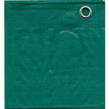 Тент 5х6 90 Эконом, люверс шаг 100 см , зеленый-серебро   