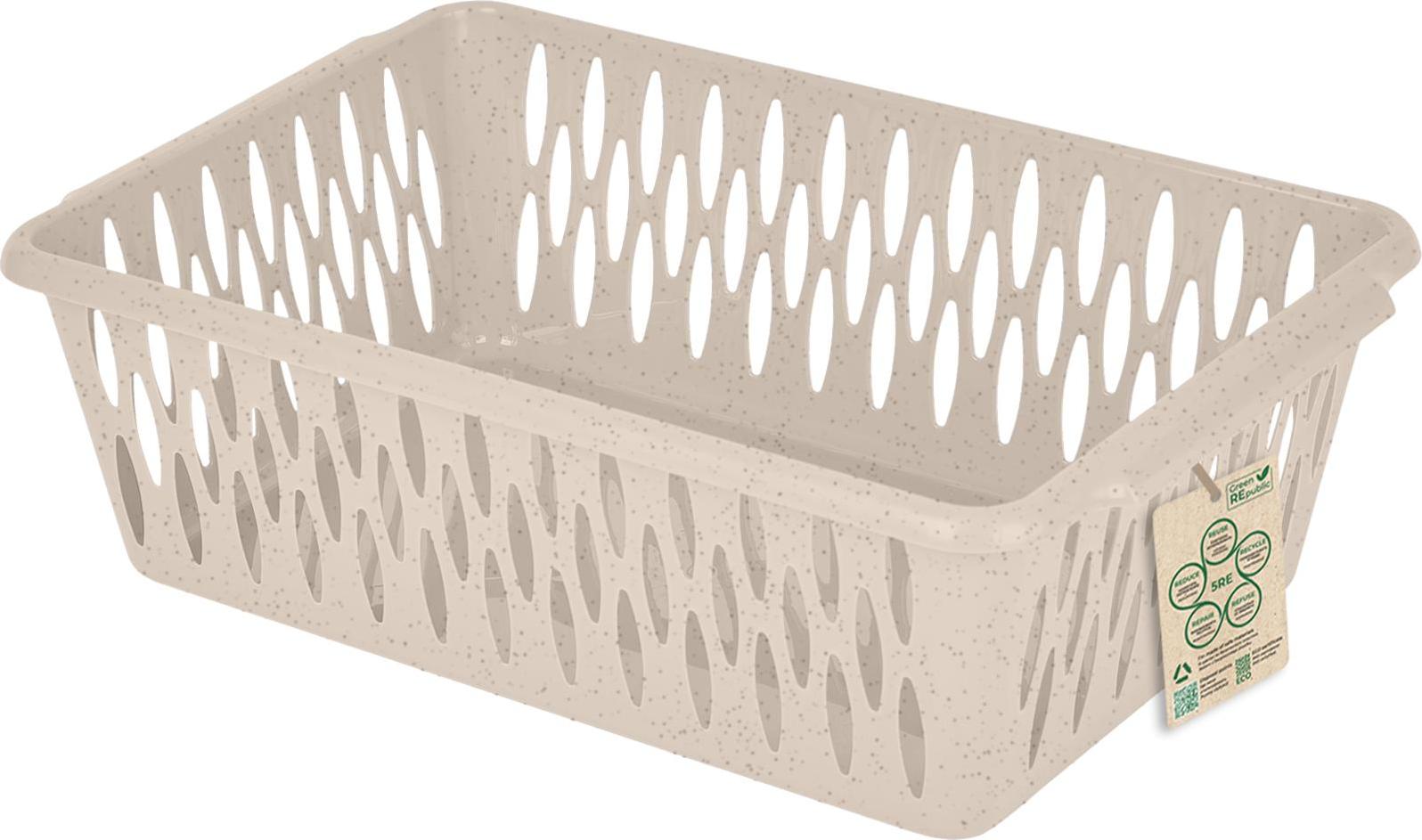 Корзинка для хранения Keeplex Green Republic L 38х27,5х12см лен