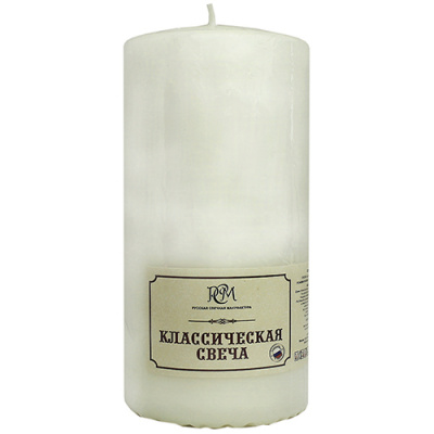 Свеча пеньковая белая 12см 6112601