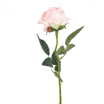 Цветок искусственный (на ножке) "Роза нежно-розовая" h=50см.