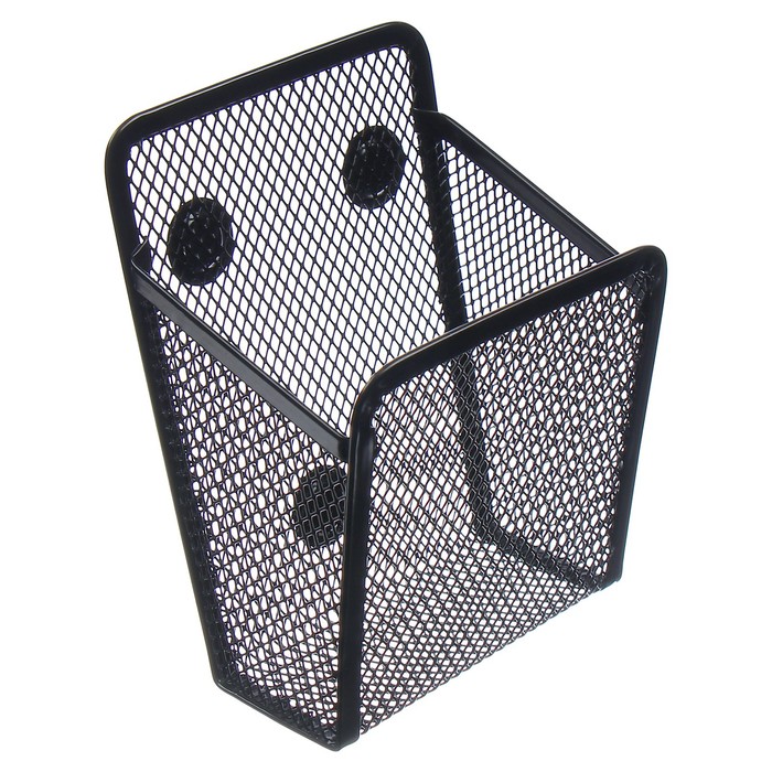 9930886 Подставка для пишущих принадлежностей на магнитах, для магнитных досок,сетка, металл, черный