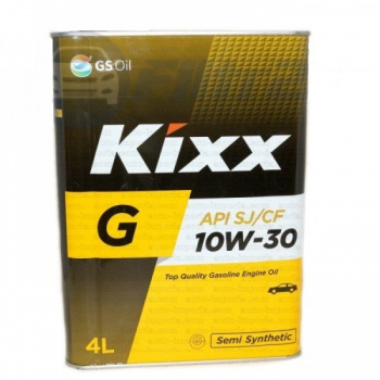 Масло моторное 10W30 SJ KIXX G 4л п/синтетическое