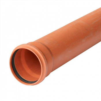 Труба для наружной канализации, D 110х3,4 (3,2) мм, 2 метра, SN 4