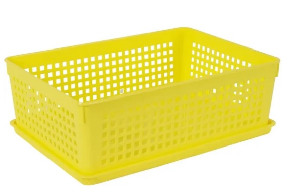 4346204 Корзинка 270х190х90мм с кр желтый 3,7л