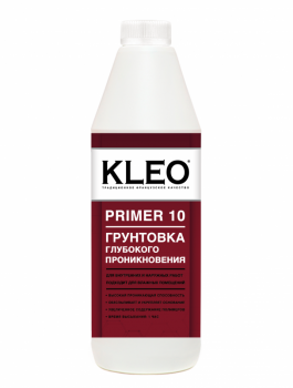 Грунтовка глубокого проникновения KLEO PRIMER 10, 1 кг