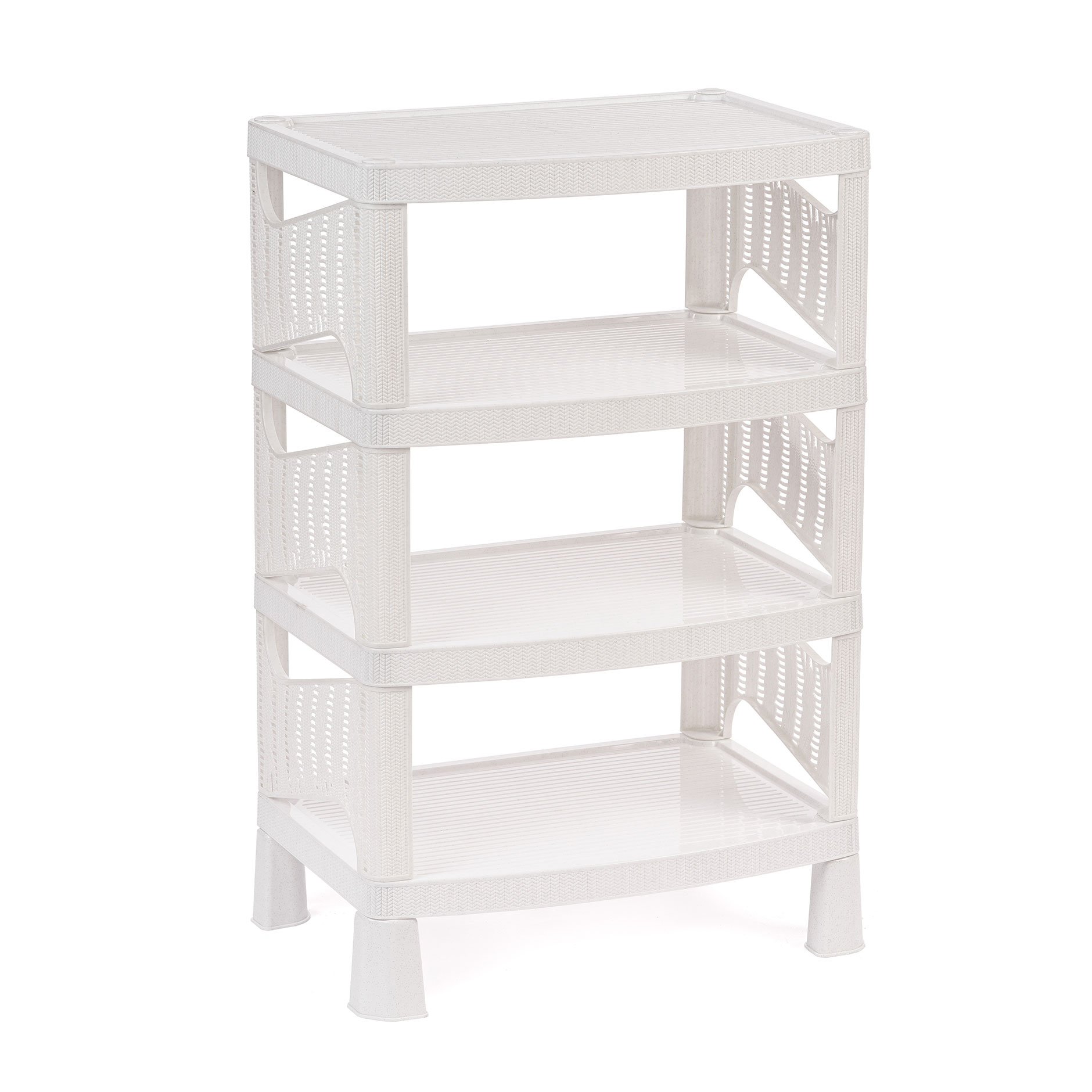 Т294 Полка-универсальная ОРИОН 4-х секционная  мрамор