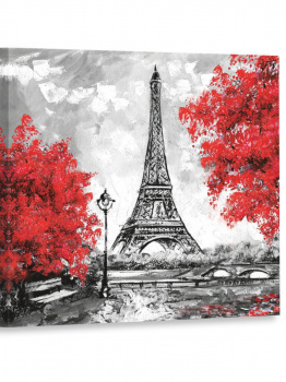 Картина на холсте "Серый Париж" 30х30см.