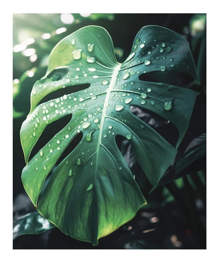 kt45-14237 Картина Монстера 1 40х50 см.