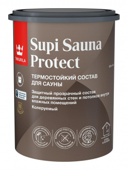 Защитный состав для сауны Tikkurila Supi Protect полуматовый EP 0,9л