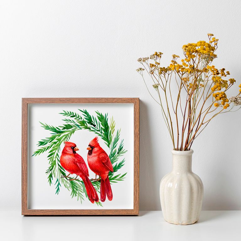 ПР-046 Постер в раме Влюбленные, размер 350х350